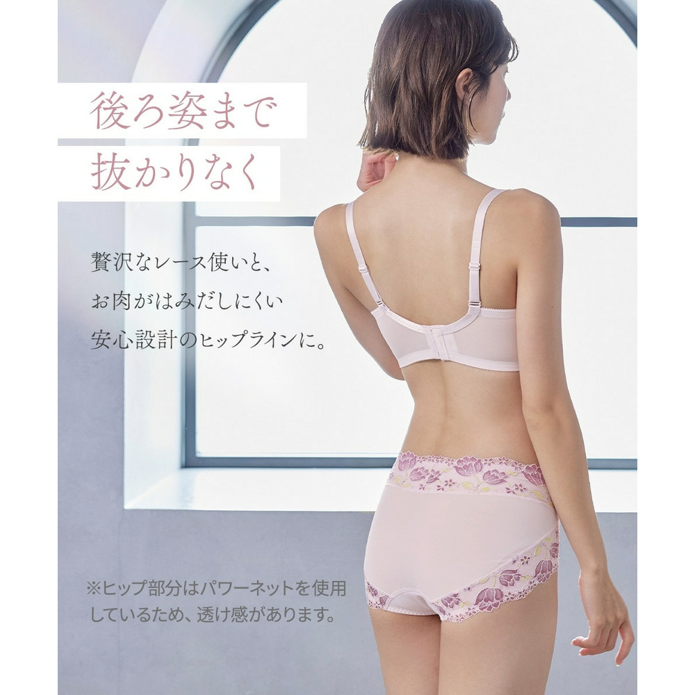 サポートやや深ばき丈コーディネートショーツ(チューリップ柄)(トリンプ)(n,FULLRE)11