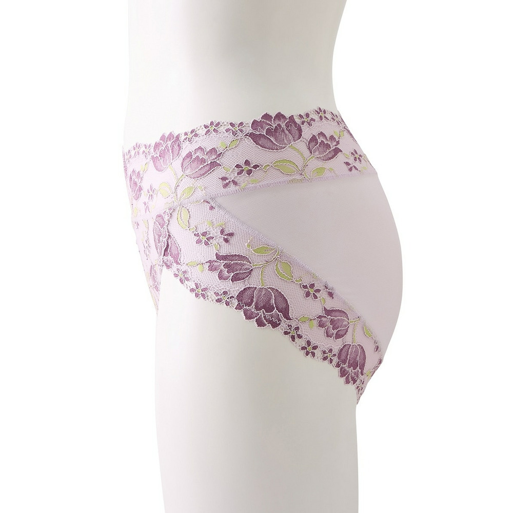 サポートやや深ばき丈コーディネートショーツ(チューリップ柄)(トリンプ)(n,FULLRE)20