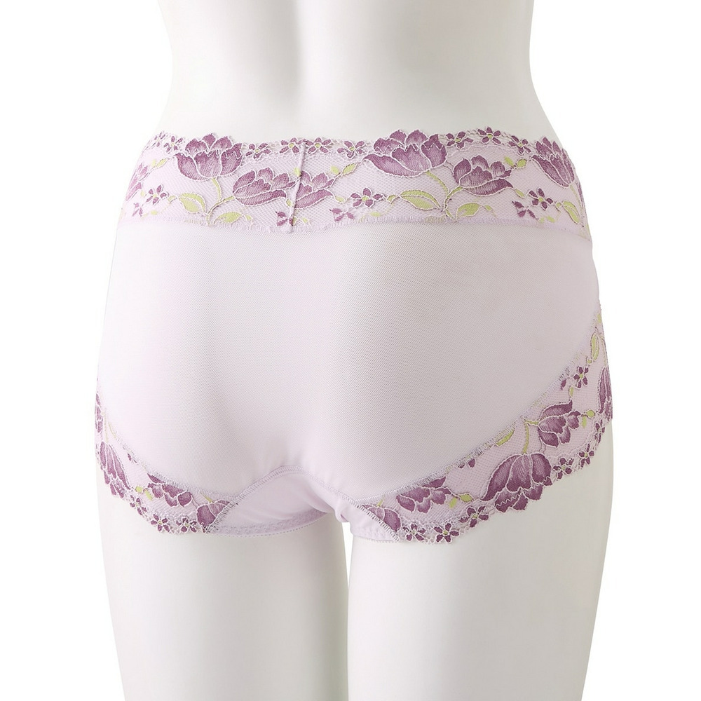 サポートやや深ばき丈コーディネートショーツ(チューリップ柄)(トリンプ)(n,FULLRE)21