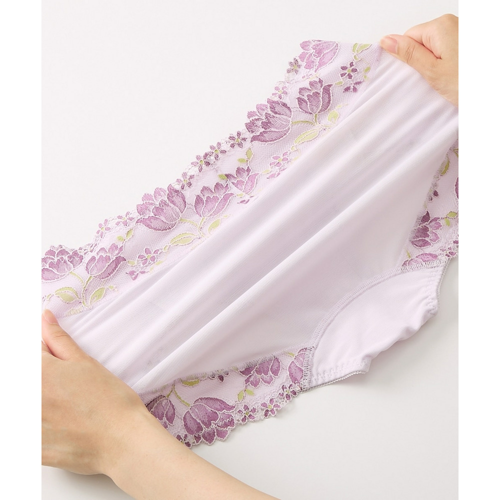 サポートやや深ばき丈コーディネートショーツ(チューリップ柄)(トリンプ)(n,FULLRE)22