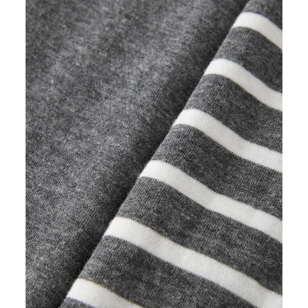 肌側綿100% やわらか接結スナップボタン前開きルームウェア上下セット15