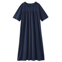 綿100%さらり天竺のルームワンピース