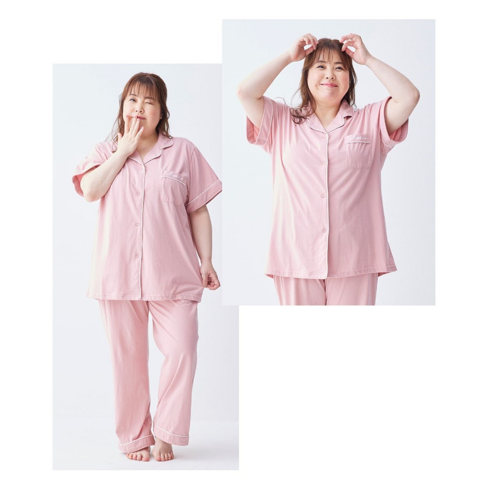 綿100%さらり天竺の半袖シャツパジャマ17