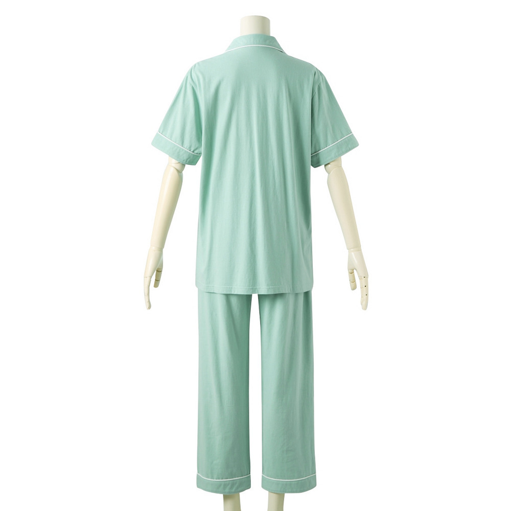 綿100%さらり天竺の半袖シャツパジャマ20