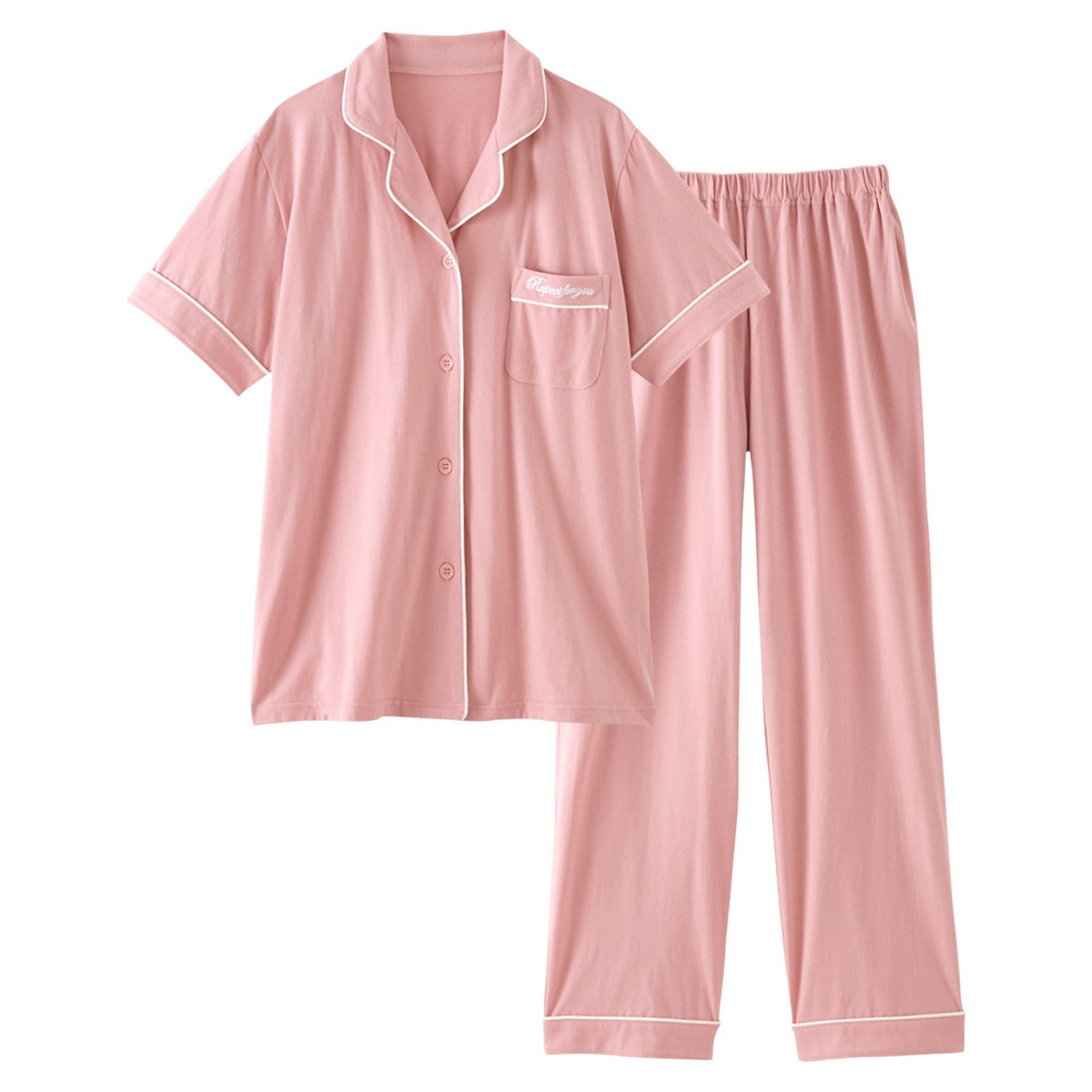 綿100%さらり天竺の半袖シャツパジャマ1