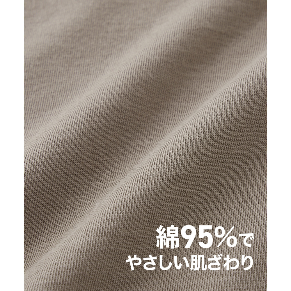 綿混ストレッチ シンプル深ばき丈ショーツ3枚組4