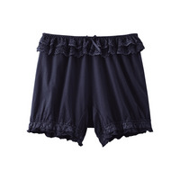 綿100%天竺 フリルレースバルーンショーツ