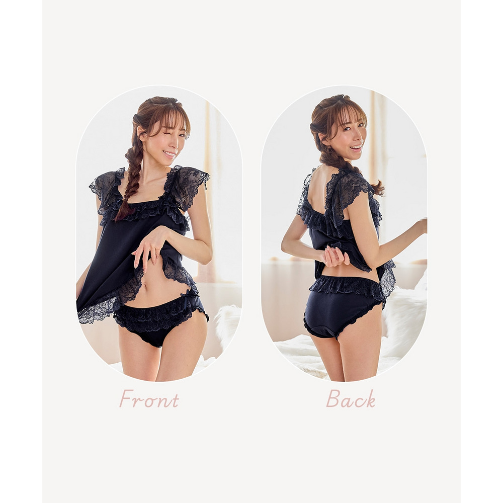 綿100%天竺 フリルレースショーツ9