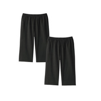 深ばき綿混5分丈オーバーパンツ2枚組