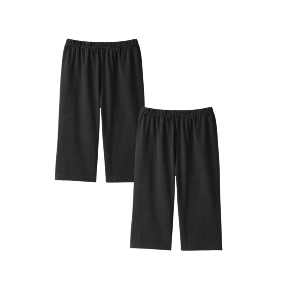 深ばき綿混5分丈オーバーパンツ2枚組1