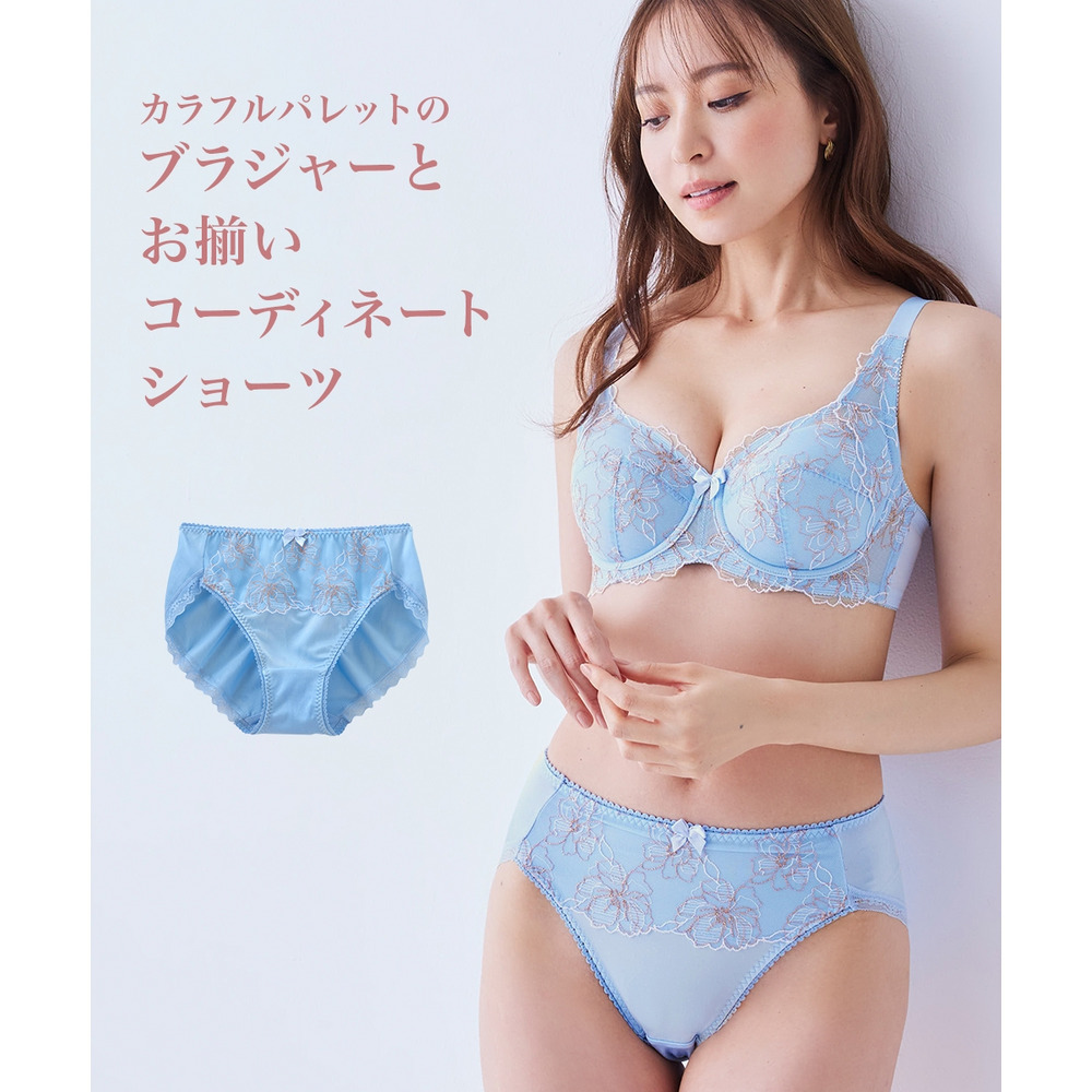 カラフルパレットコーディネートショーツ(レンテンローズフラワー柄)2