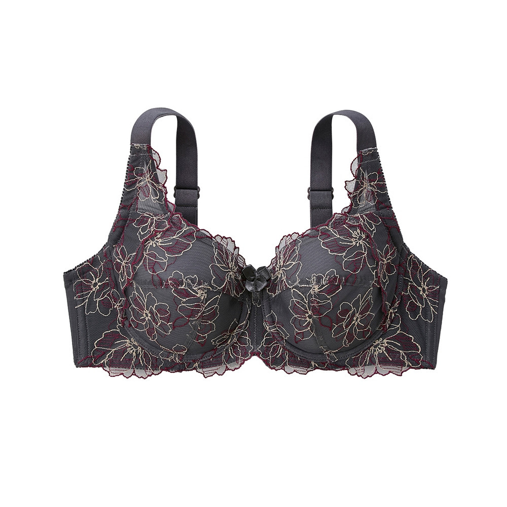 カラフルパレットフルカップブラジャー(レンテンローズフラワー柄)1