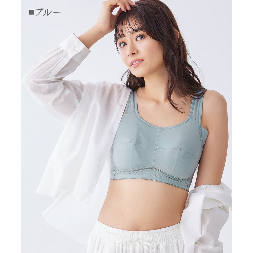 接触冷感 吸汗速乾 抗菌防臭 脇汗取り付ハーフトップ12