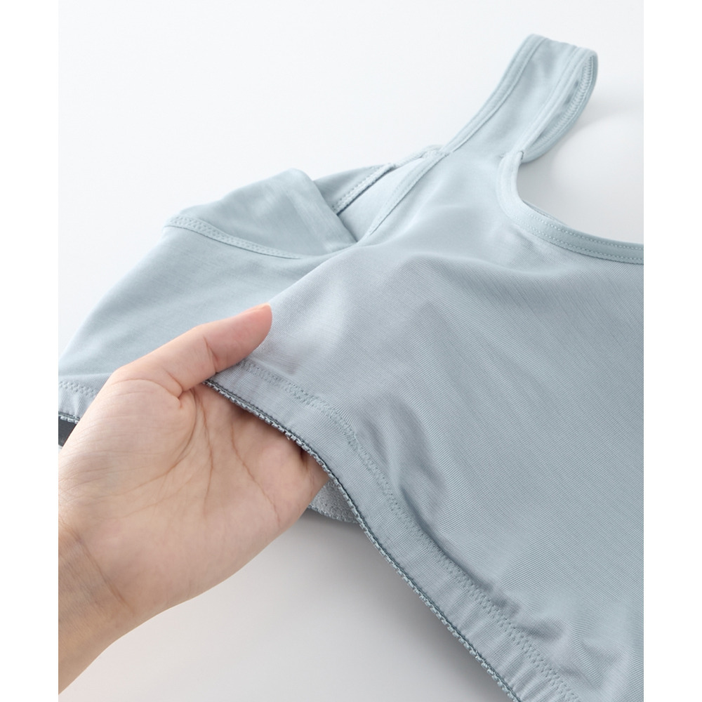 接触冷感 吸汗速乾 抗菌防臭 脇汗取り付ハーフトップ19