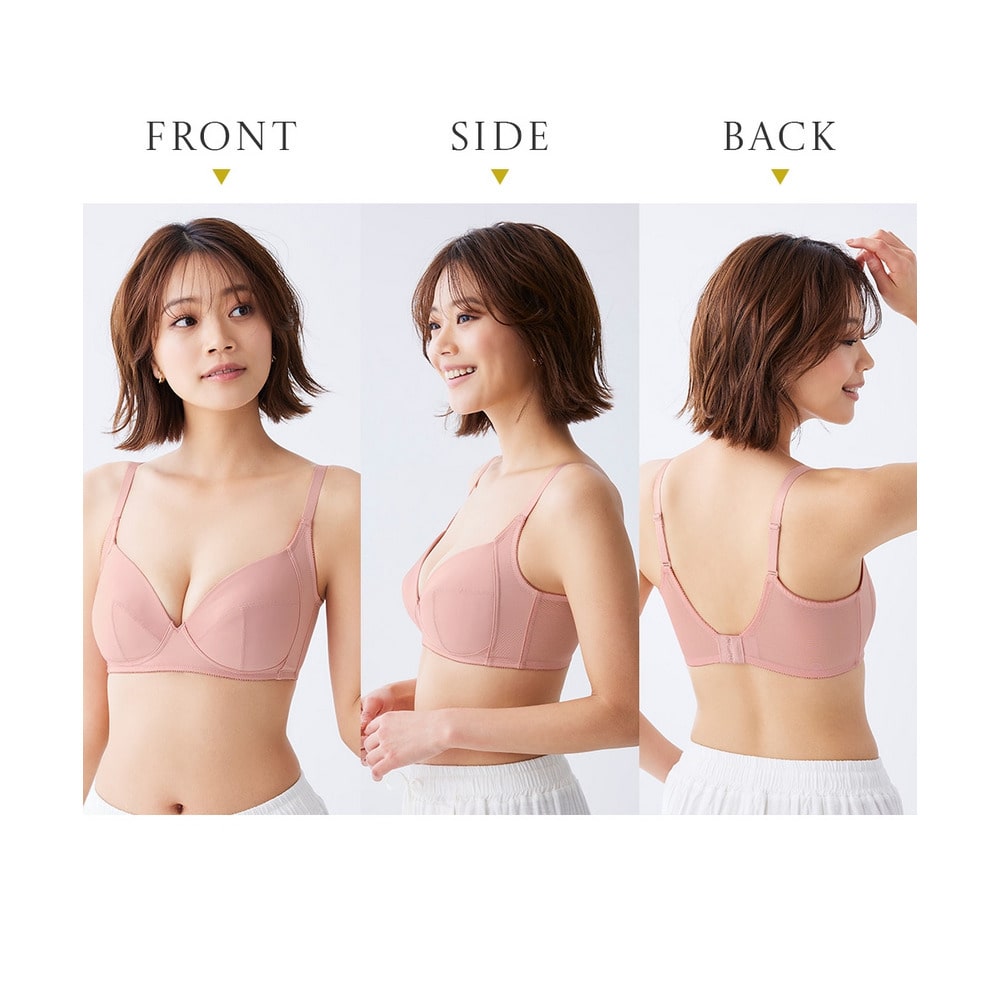 n,WIRELESS 脇肉流れない サイドパネルノンワイヤーブラジャー12