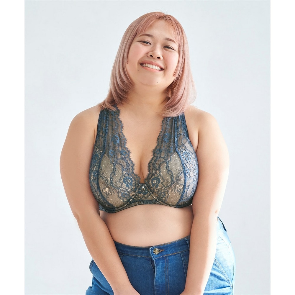 【グラマープリンセス】デザインレースブラジャー18