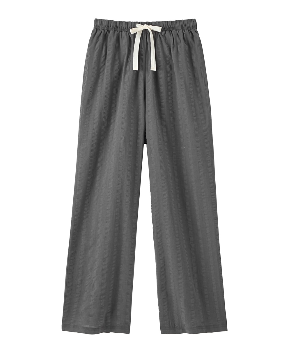 綿100%サッカー さらりと気持ちいいロングルームパンツ1