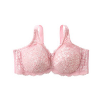 カラフルパレットフルカップノンワイヤーブラジャー（アップルブロッサムフラワー柄）（日本製レース）