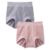 綿好きさんのサポートショーツ　（骨盤周りケア・お腹おさえ深ばき丈）２枚組