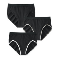 ｎ，ＫＵＲＯ　綿混ストレッチ 脚口配色テープショーツ3枚組(サイズ別はきこみ丈)