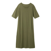 3秒ルームワンピース（綿混・5分袖）【1枚から買える！】