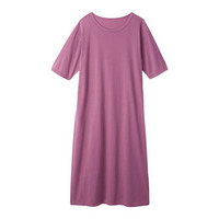 3秒ルームワンピース（綿混・5分袖）【1枚から買える！】