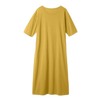 3秒ルームワンピース（綿混・5分袖）【1枚から買える！】