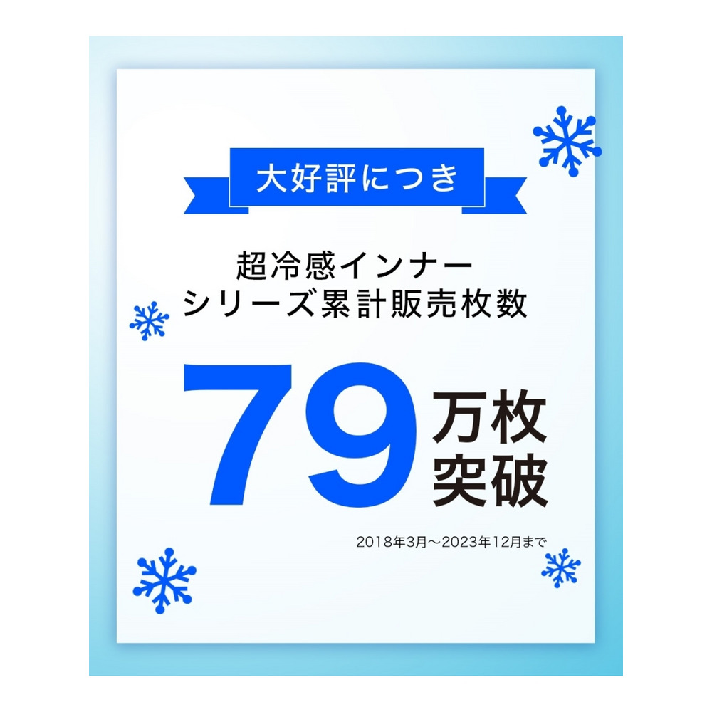 超冷感フレンチ袖インナー3枚組(接触冷感・吸汗速乾・UVカット）12