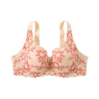 カラフルパレットフルカップブラジャー（クレマチスフラワー柄）（日本製レース）