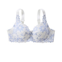 カラフルパレットフルカップブラジャー（クレマチスフラワー柄）（日本製レース）