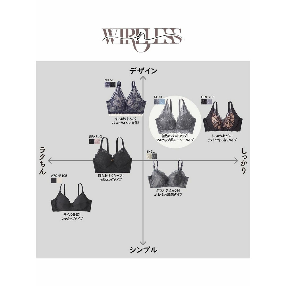 n,WIRELESS　 包んで持ち上げ　デコルテで変わる私のノンワイヤーブラジャー18