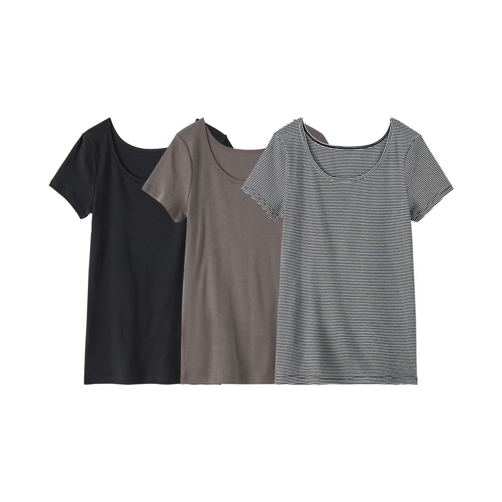 綿100%半袖インナー3枚組1