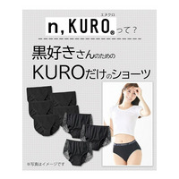 ｎ，ＫＵＲＯ　綿混ストレッチバックレース深ばきサニタリーショーツ昼用1枚夜用2枚　3枚組（羽付ナプキン対応）