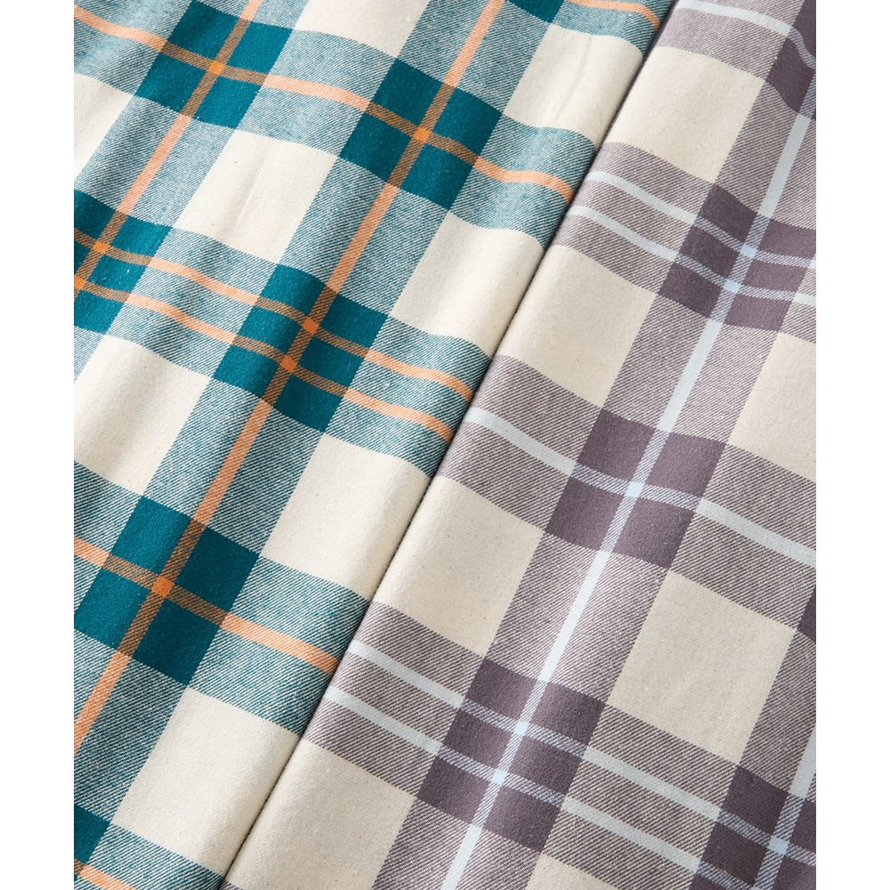 綿100%ネル前開きパジャマ15