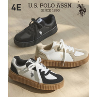 【ゆったり幅広】U.S. POLO ASSN.（ユーエスポロアッスン）レースアップスニーカー（ワイズ４E）