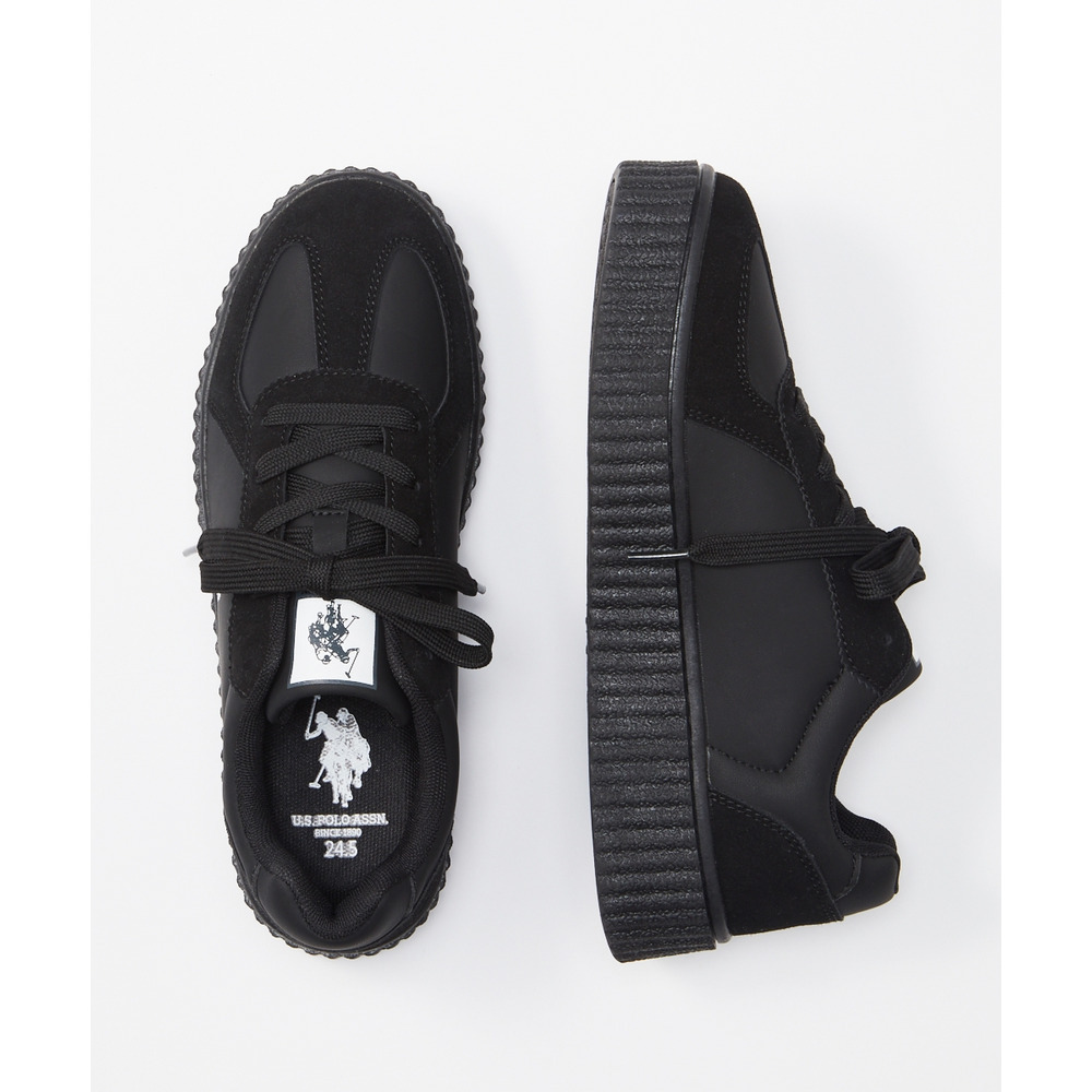 【ゆったり幅広】U.S. POLO ASSN.(ユーエスポロアッスン)レースアップスニーカー(ワイズ4E)23