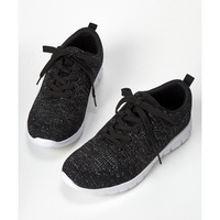 【ゆったり幅広】超軽量ニットレースアップスニーカー（ワイズ４E）