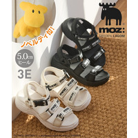 moz　軽量ロゴテープデザインスポーティサンダル（ワイズ3E)