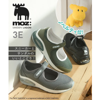 moz　甲ベルト厚底スニーカーサンダル（ワイズ3E）