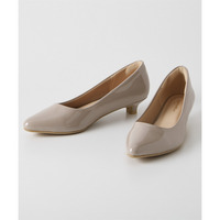 【ゆったり幅広】ポインテッドトゥローヒールパンプス（ワイズ４Ｅ）