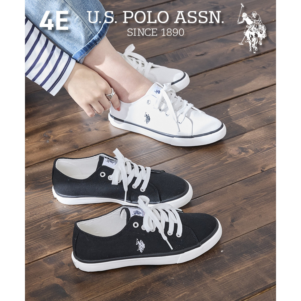【ゆったり幅広】U.S. POLO ASSN.（ユーエスポロアッスン）ローカットスニーカー（ワイズ４E）
