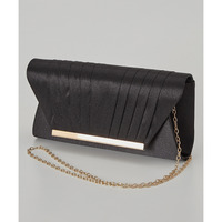 【結婚式バッグ】サテンプリーツ2WAYパーティーバッグ