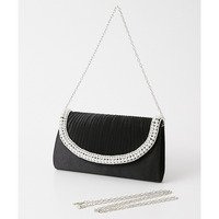 【結婚式バッグ】パール調フラップデザイン3WAYパーティーバッグ