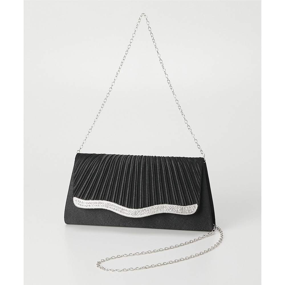 【結婚式バッグ】プリーツデザイン3WAYパーティバッグ1