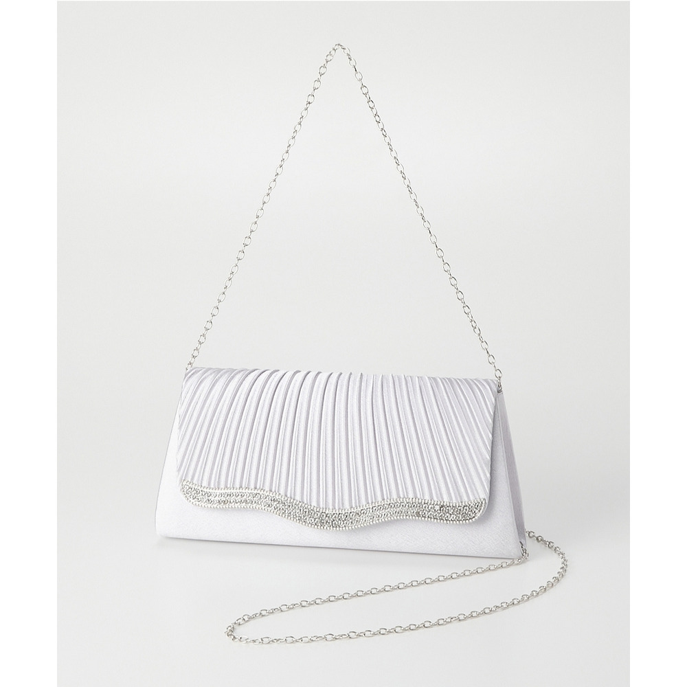 【結婚式バッグ】プリーツデザイン3WAYパーティバッグ1