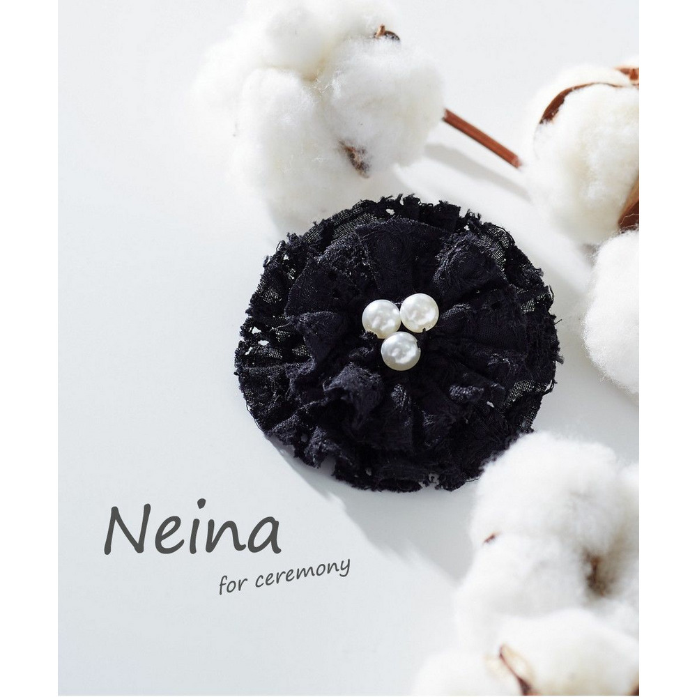 【入学式・卒業式・フォーマル】ナチュラルレースコサージュ〔Neina〕1