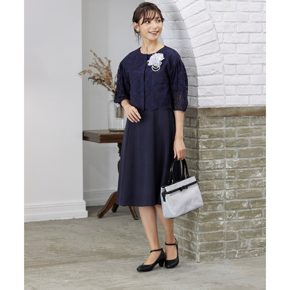 取り外しパール調チャーム付2WAYコサージュ9