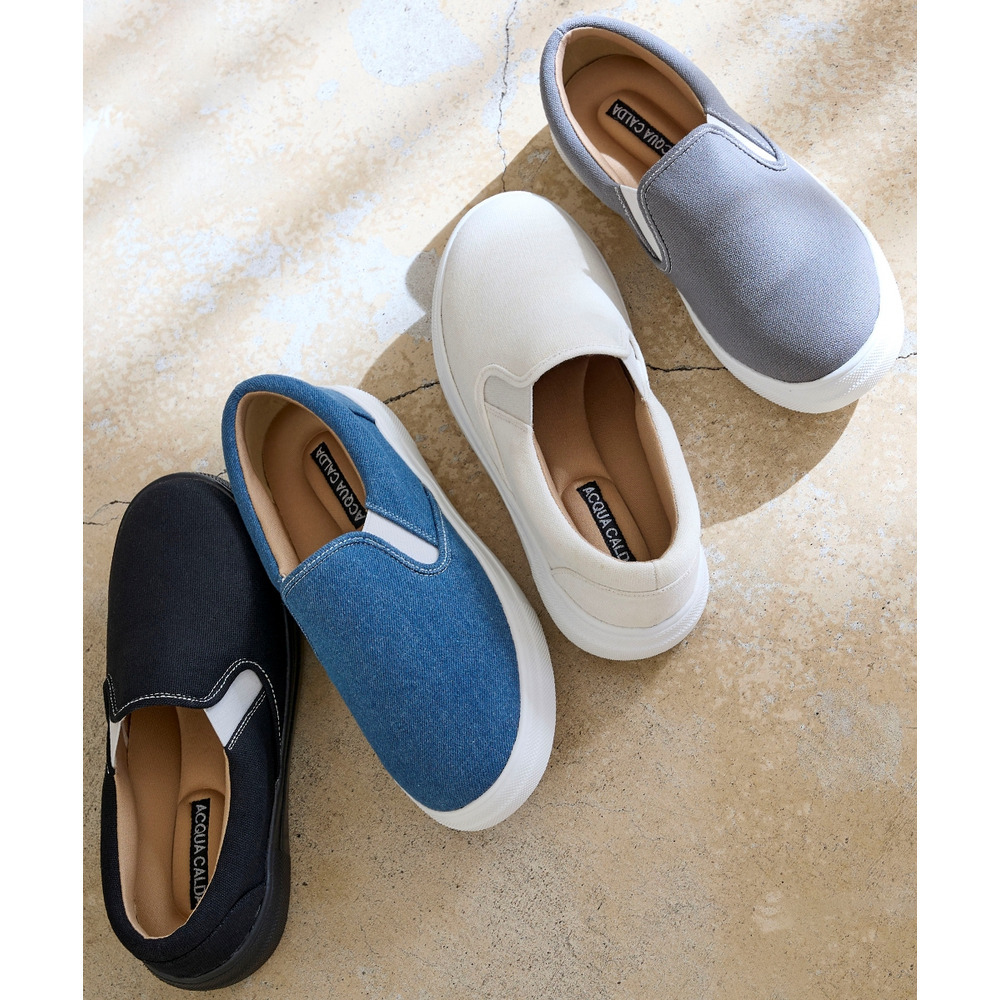 【ゆったり幅広】軽量スリッポンスニーカー(ワイズ4E)19