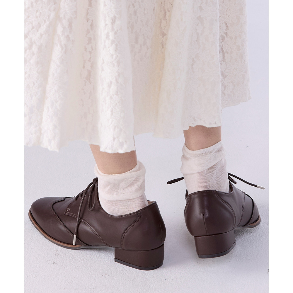 【ゆったり幅広】切替デザインレースアップシューズ(ワイズ4E)ACQUA PALETTE(アクアパレット)18