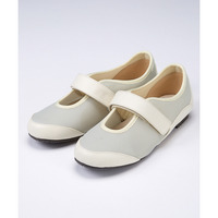 【ゆったり幅広】痛いところにやさしいワンベルトメッシュシューズ（ワイズ４E）